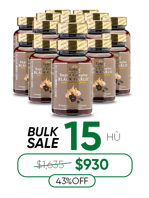 SUPER JAPANESE BLACK GARLIC & RED CURCUMIN - TỎI ĐEN NGHỆ ĐỎ 黒ニンニク赤ウコン