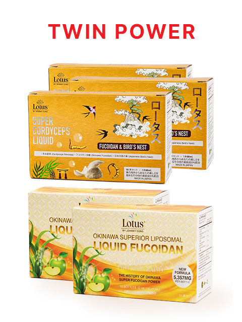 COMBO TWIN POWER WELLNESS - SUPER FUCOIDAN LIQUID & SUPER FUCOICEPS ツインウェルネス