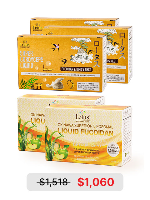 COMBO TWIN POWER WELLNESS - SUPER FUCOIDAN LIQUID & SUPER FUCOICEPS ツインウェルネス