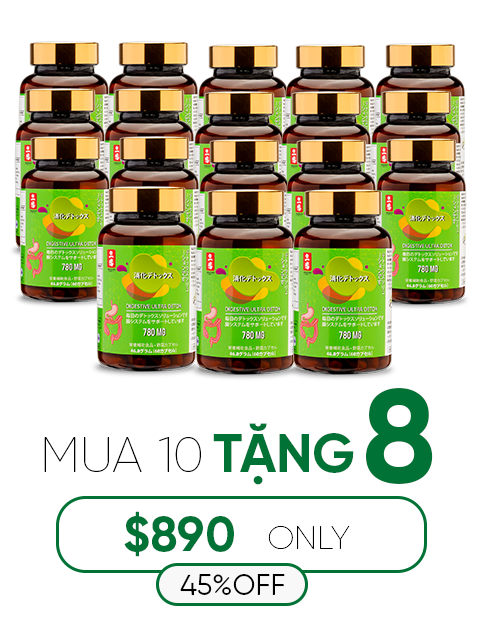ULTRA DETOX FOR DIGESTION - NHUẬN TRƯỜNG, LOẠI BỎ ĐỘC TỐ 浄化とデトックス