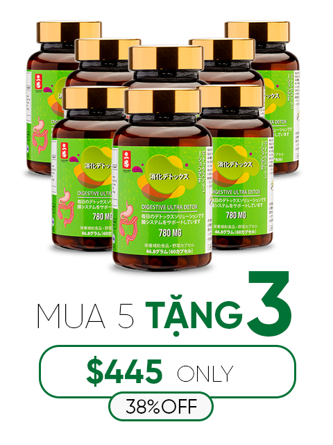 ULTRA DETOX FOR DIGESTION - NHUẬN TRƯỜNG, LOẠI BỎ ĐỘC TỐ 浄化とデトックス