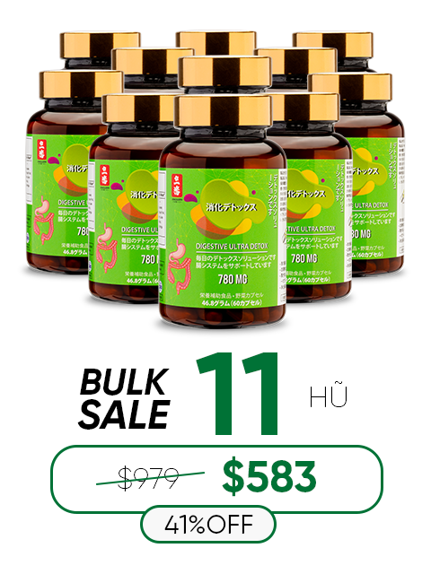 ULTRA DETOX FOR DIGESTION - NHUẬN TRƯỜNG, LOẠI BỎ ĐỘC TỐ 浄化とデトックス