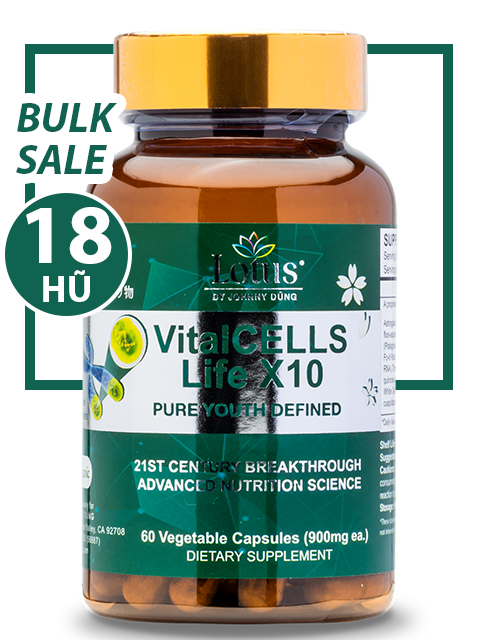 BULK SALE SAVING 18 HŨ - VITALCELLS LIFE X10 TRƯỜNG SANH TỰ CHI THẢO