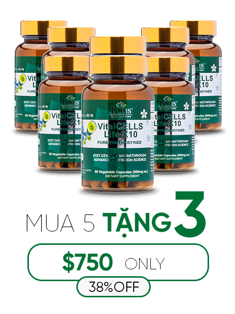 VitalCELLS LIFE X10 - TRƯỜNG SANH TỰ CHI THẢO テロメアからの生命力