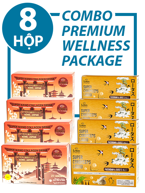COMBO PREMIUM WELLNESS PACKAGE - SUPER FUCOICEPS & SUPER COLLAGEN REISHI PLUS 27,500MG