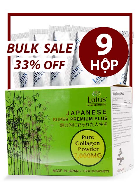 BULK 9 BOXES - JAPANESE SUPER COLLAGEN POWDER PURE 7,000MG