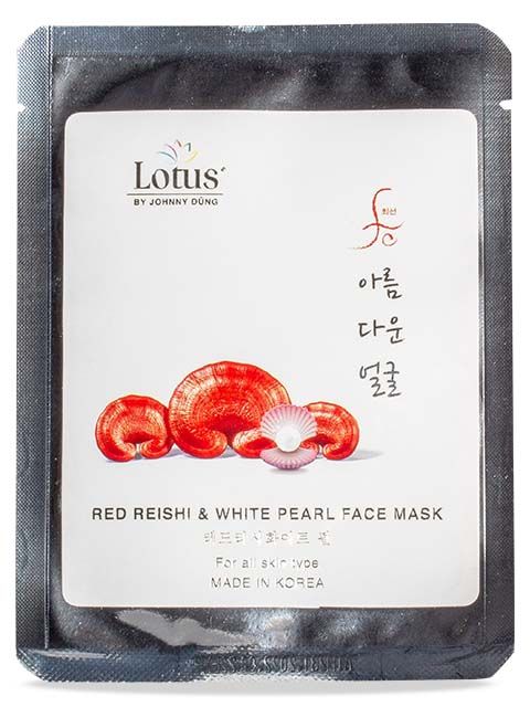 LOTUS RED REISHI & WHITE PEARL FACE MASK